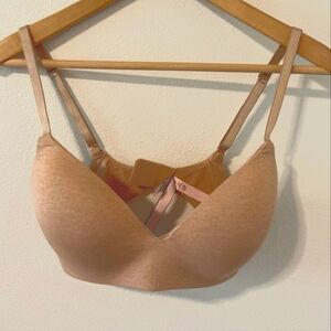 Victoria’s Secret T-Shirt Lightly Lined Wireless Bra Heather Marmalade-36D